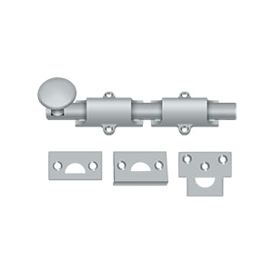 Deltana Solid Brass 6-Foot Surface Bolt for Interior Doors