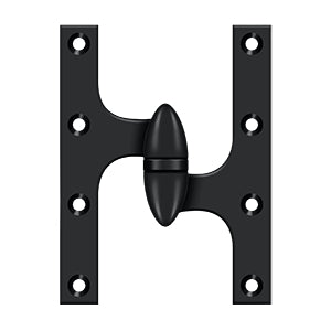 High - Quality Deltana 6 x 4 - 1/2 Solid Brass Right - Handed Hinge