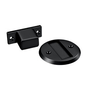 Deltana Flush-Mounted Magnetic Door Holder with a 2-1/2-Inch Diameter for Secure Door Keeping