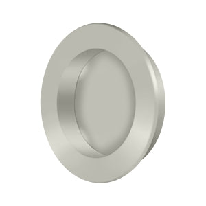 Deltana 2-3/8 Inch Round Solid Brass Flush Pull for Elegant Doors