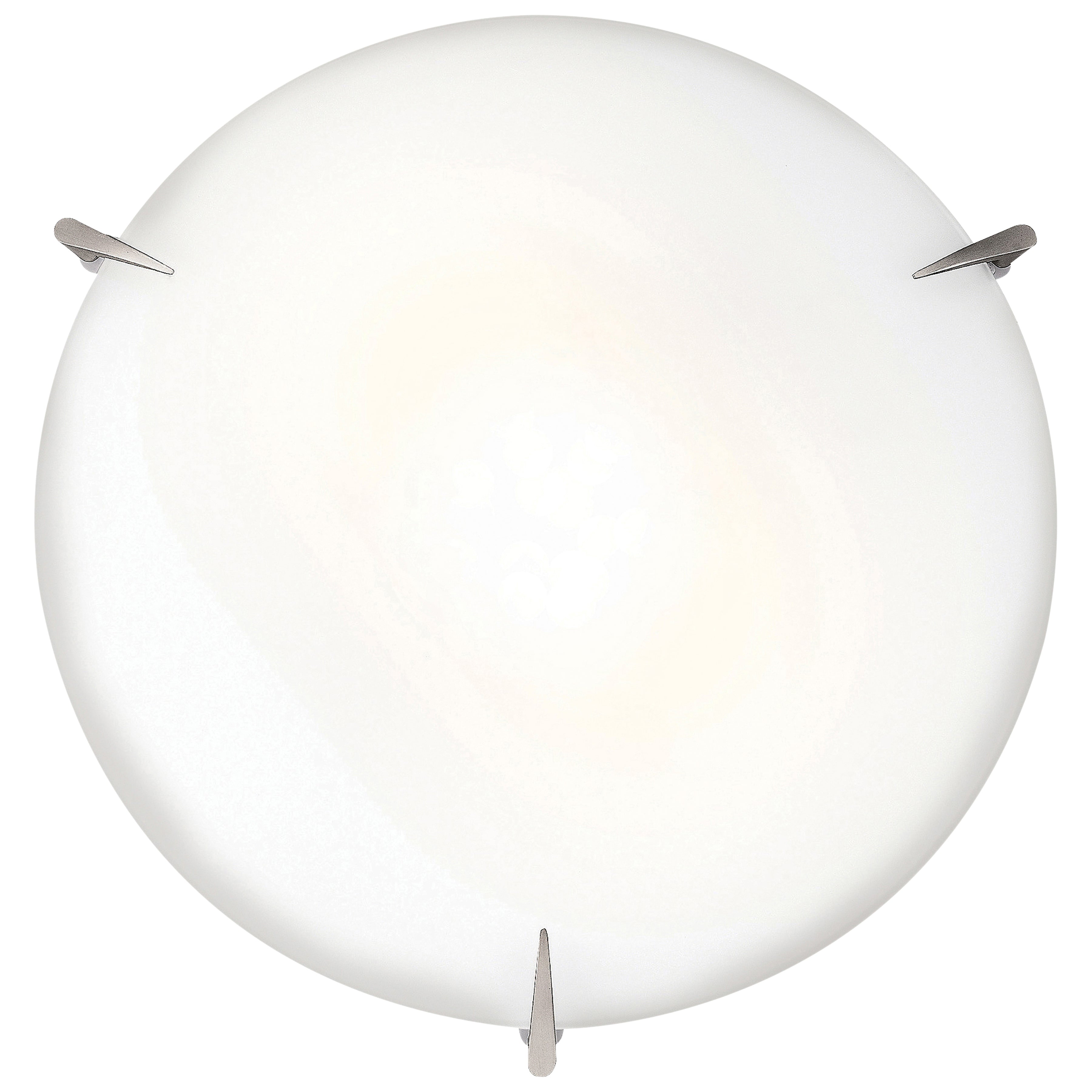 Access Lighting Zenon Flush Mount Fixture in Sleek Brushed Steel
