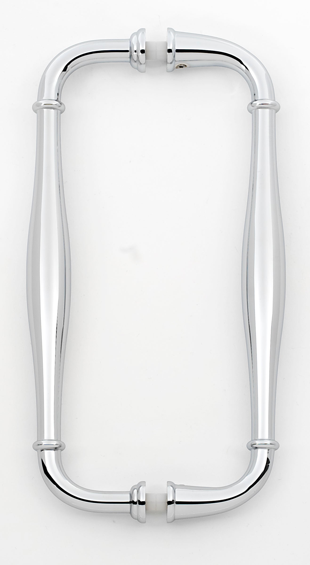Alno Charlie's 8-Foot Back-to-Back Glass Door Pull for Bathroom, Cabinet, and Shower Door