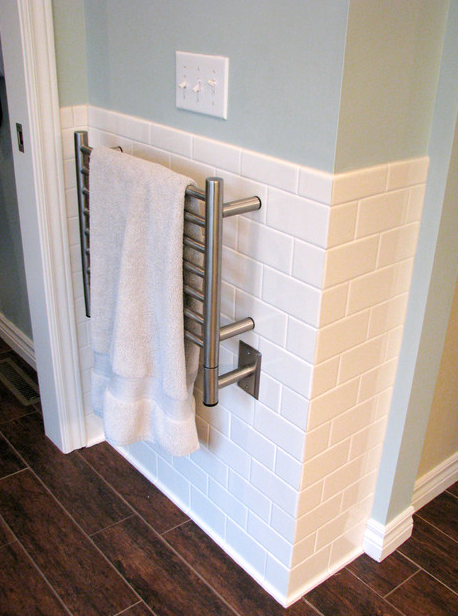Amba Jeeves Model H 7-Bar Straight Hardwired Towel Warmer with 5 Finishes