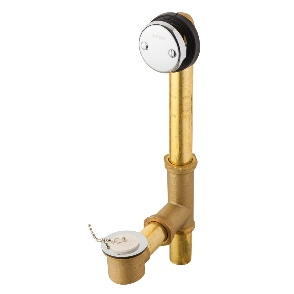 Chrome Plated Fit - All Chain and Stopper Drain for Standard Tub from Danze by Gerber's Classic Collection