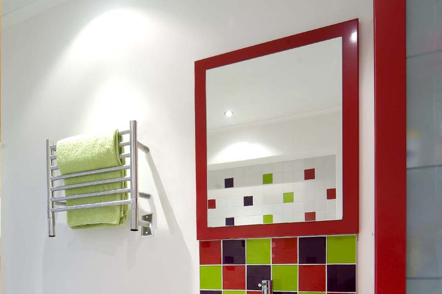 Amba Jeeves Model H 7-Bar Straight Hardwired Towel Warmer with 5 Finishes