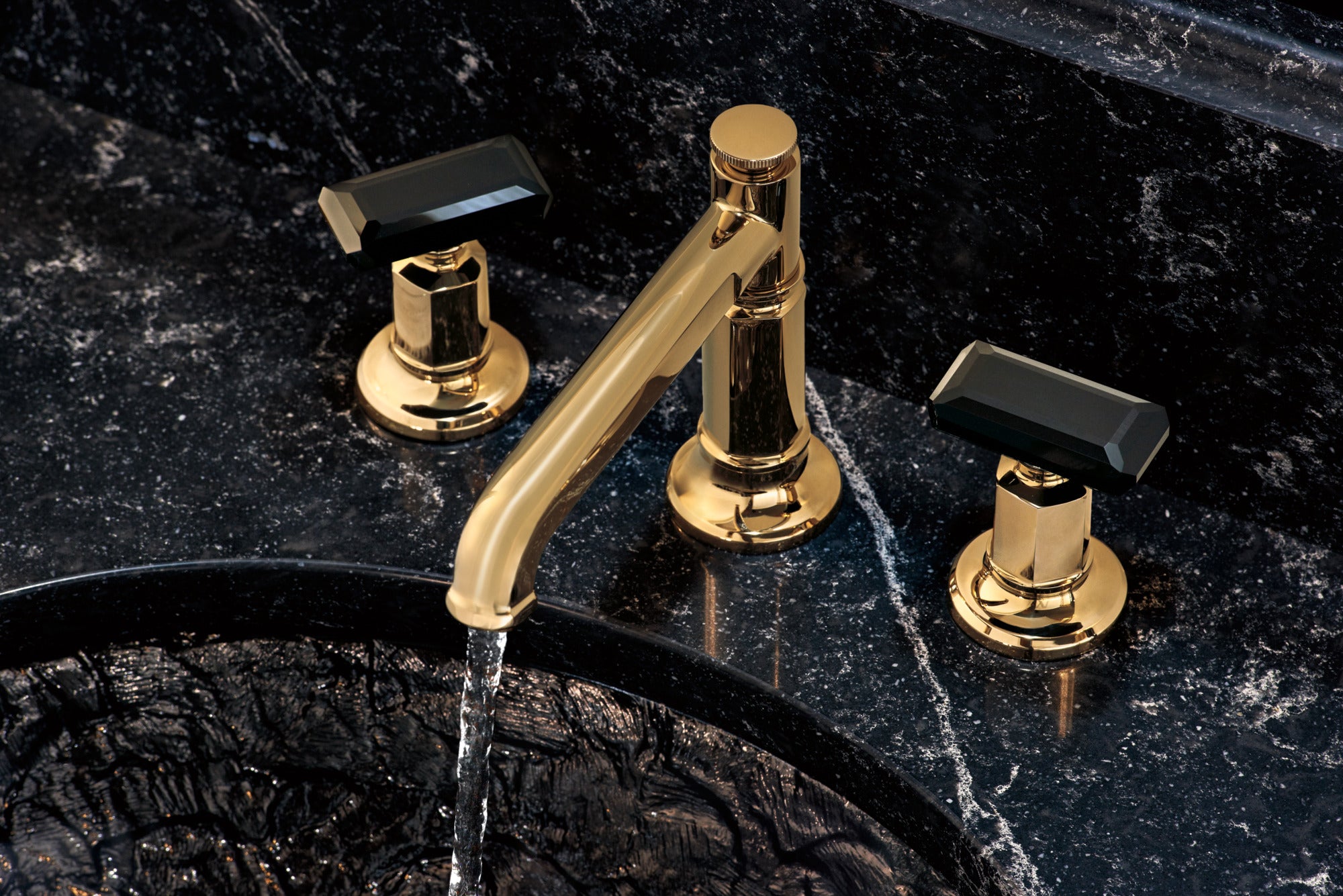 Brizo Invari 1.5 GPM Widespread Lavatory Faucet with Column Spout - Handles Sold Separately