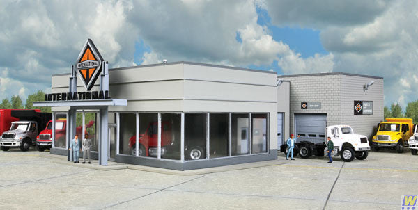 HO Scale Walthers 933 - 4025 International Truck Dealership Cornerstone Set