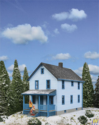 Walthers HO Scale Two-Story Frame Cornerstone House Part#933-3786