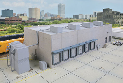 Walthers 933 - 4069 HO Scale Model of a Modern Cold Storage Warehouse for Railway Layouts