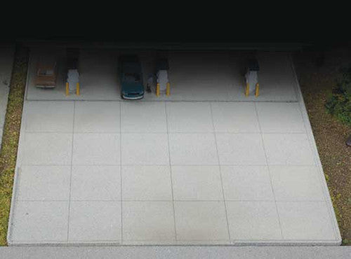 Walthers 933 - 3886 N Scale Model Train Modern Parking Lot Set with 8 Sections