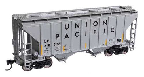 Walthers HO Scale 37-Foot Covered Hopper Model for Union Pacific Railroad - #218278 (910-7997)