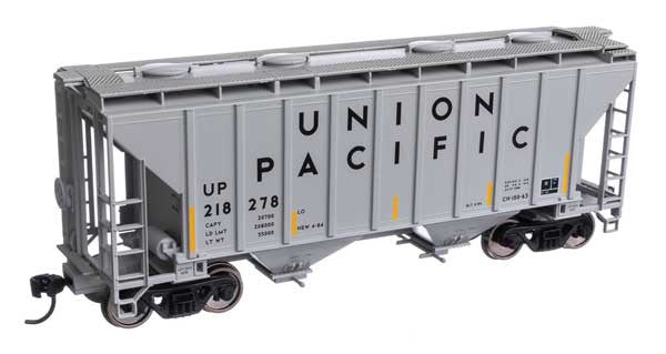 Walthers HO Scale 37-Foot Covered Hopper Model for Union Pacific Railroad - #218278 (910-7997)