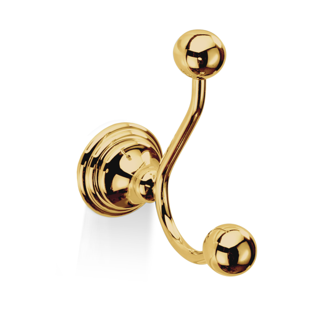 Decor Walther Elegant Classic Double Clothes Hook for Home Use
