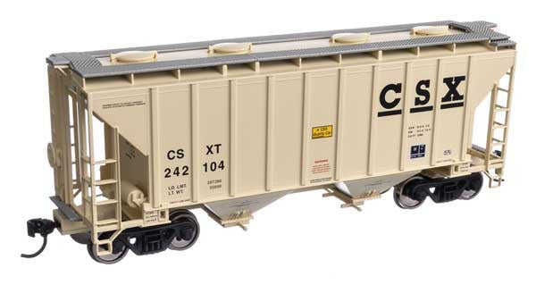Walthers HO Scale 37-Foot Covered Hopper Model - CSXT CSX #242104 (910-7980)