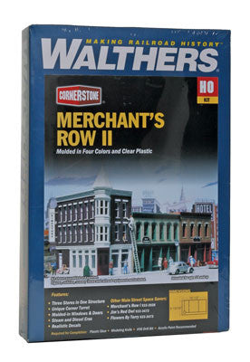 Walthers HO Scale Merchant's Row II Cornerstone Kit Part#933 - 3029