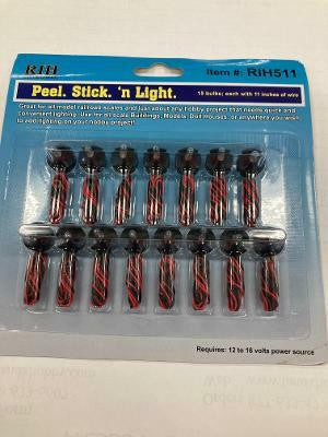 Rock Island Hobby 15-Pack RIH511 Peel, Stick & Light Kits