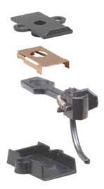 2 Pairs of HO Scale #5 Universal Metal Couplers with Insulated Draft Gear Boxes