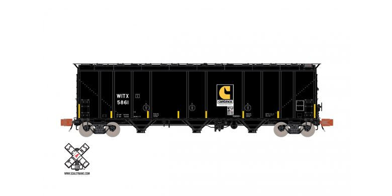 N Scale ScaleTrains 5750 Carbon Black Covered Hopper Witco/WITX #5861
