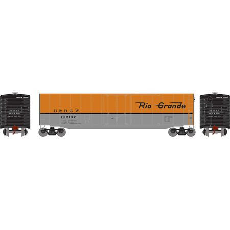 Athearn Roundhouse HO Scale 50' Plug Door Smooth Side Box, D&RGW #60937