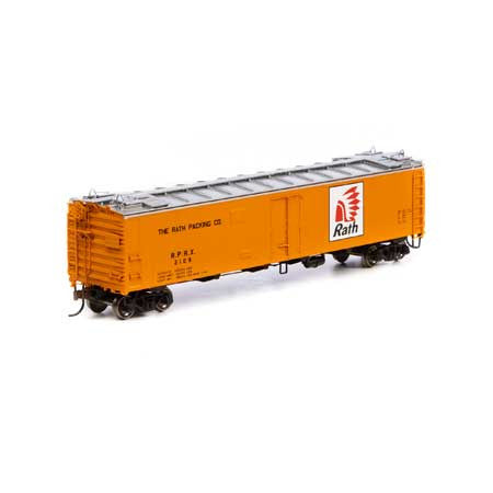Athearn HO Scale 50' Ice Bunker Reefer - RPRX Rath Packing Co. #2108