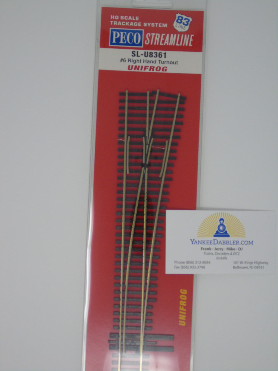 Peco SL-U8361 6 HO Scale Right-Hand Unifrog Turnout Substitutes for SL-8361 and SL-E8361 in Model Railroading